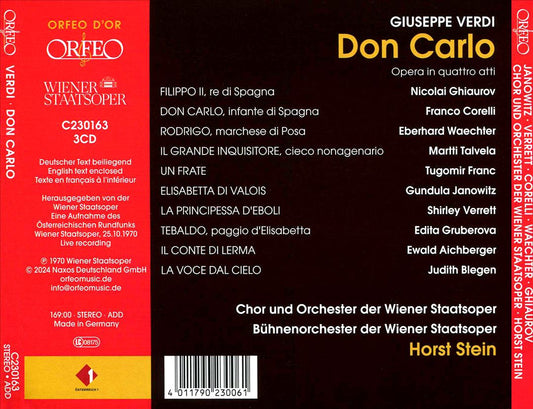 Verdi: Don Carlo cover art