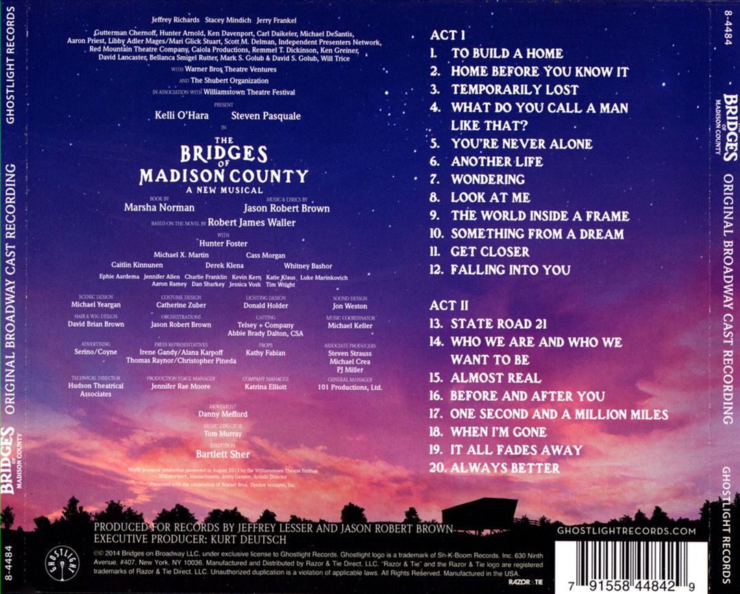 Bridges of Madison County [Original Broadway Cast Recording] cover art