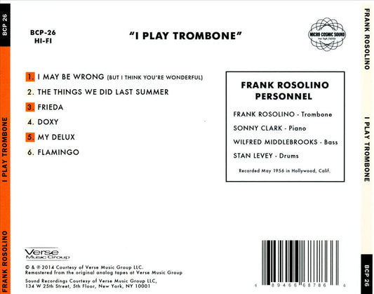 I Play Trombone cover art