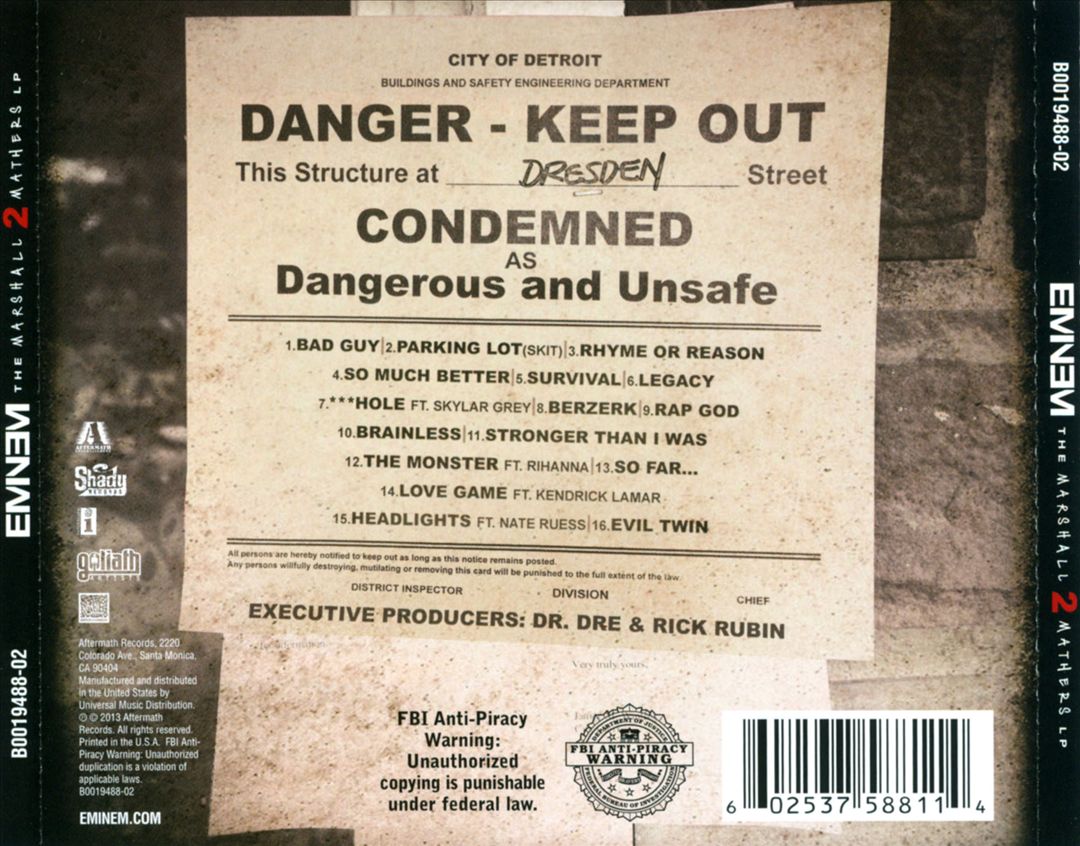 Marshall Mathers LP 2 cover art