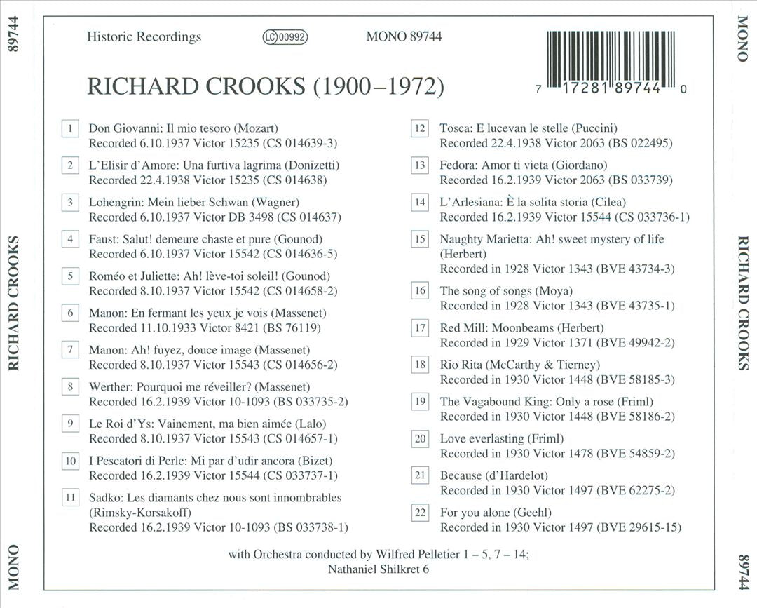 Lebendige Vergangenheit: Richard Crooks cover art