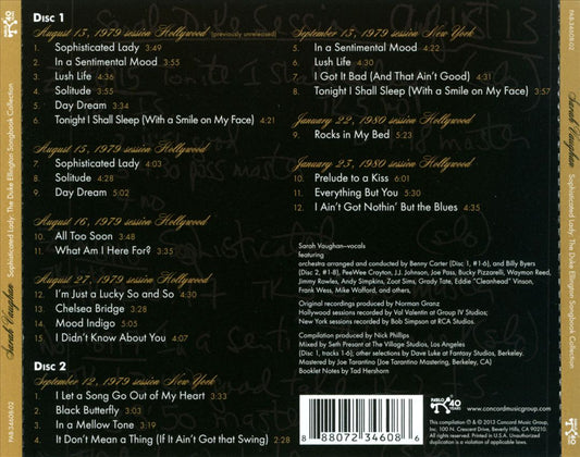 Sophisticated Lady: The Duke Ellington Songbook Collection cover art