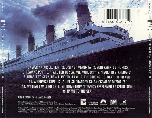 Titanic [Music from the Motion Picture] cover art