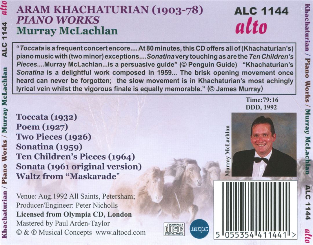 Khachaturian: Piano Works cover art