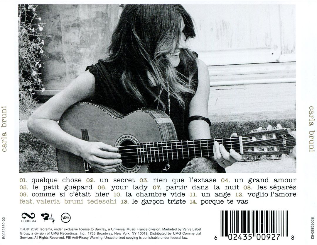 Carla Bruni cover art