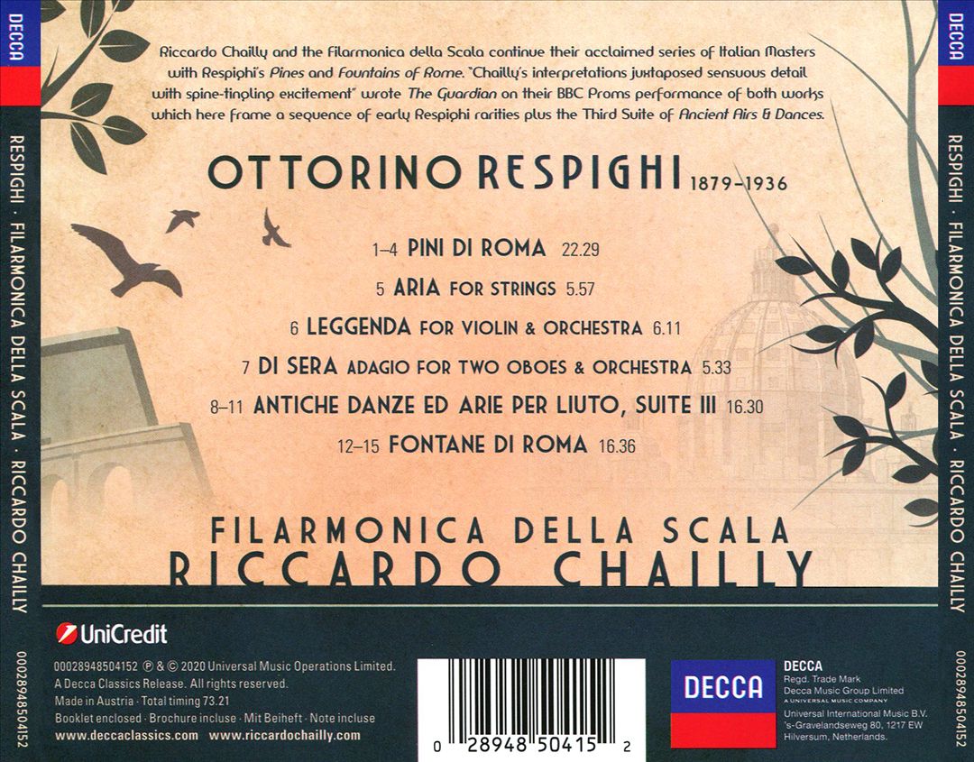 Respighi cover art