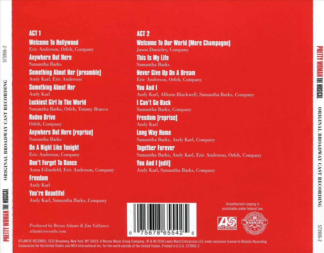 Pretty Woman: The Musical cover art