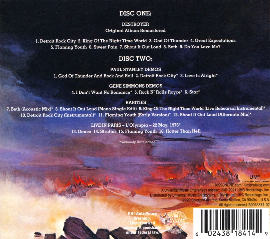 Destroyer [45th Anniversary Edition] cover art
