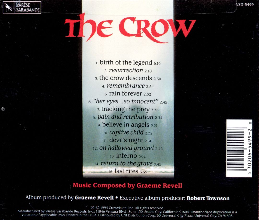 Crow [Original Motion Picture Score] cover art