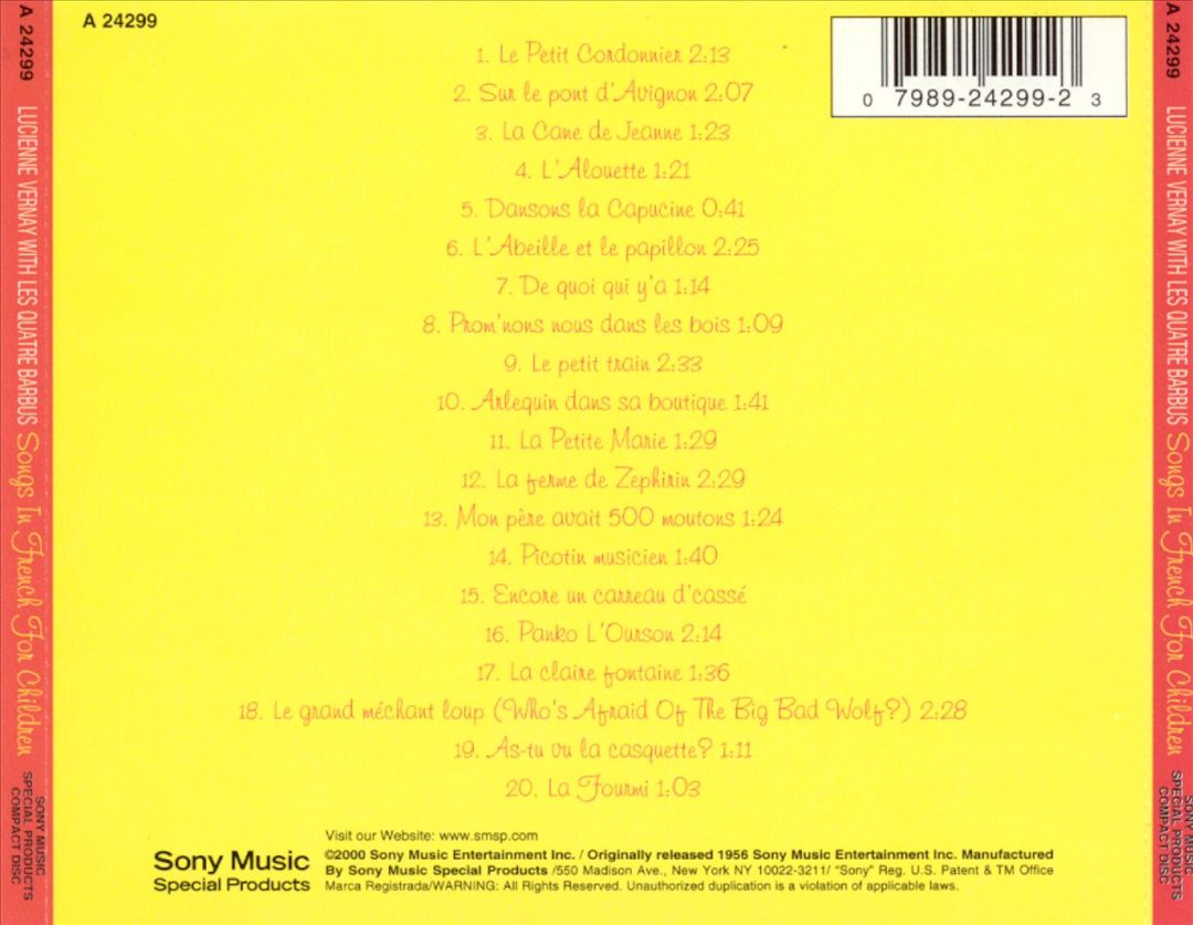 Songs in French for Children cover art