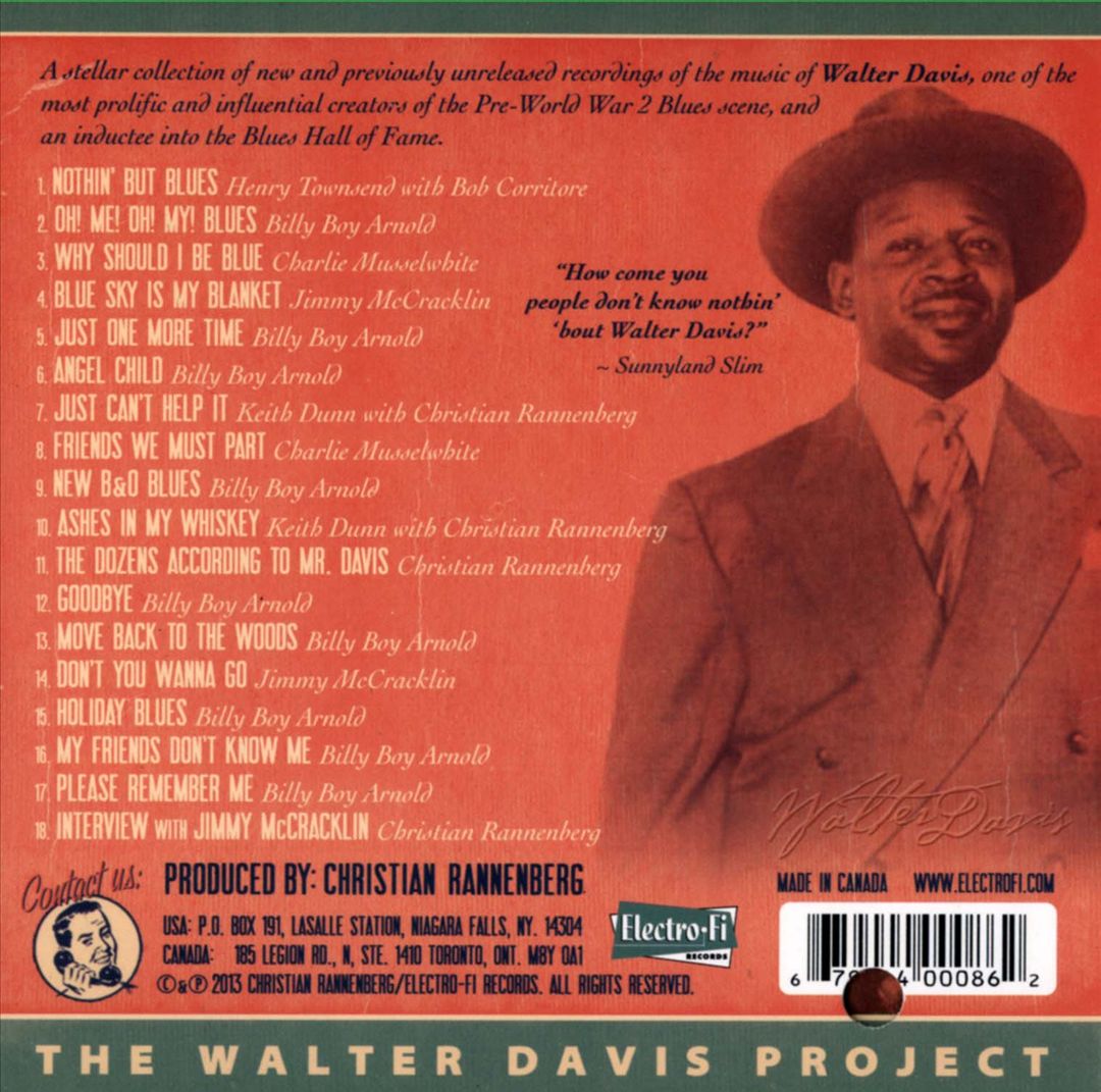 Walter Davis Project: Tribute to a Giant of 20th Century Blues Music cover art