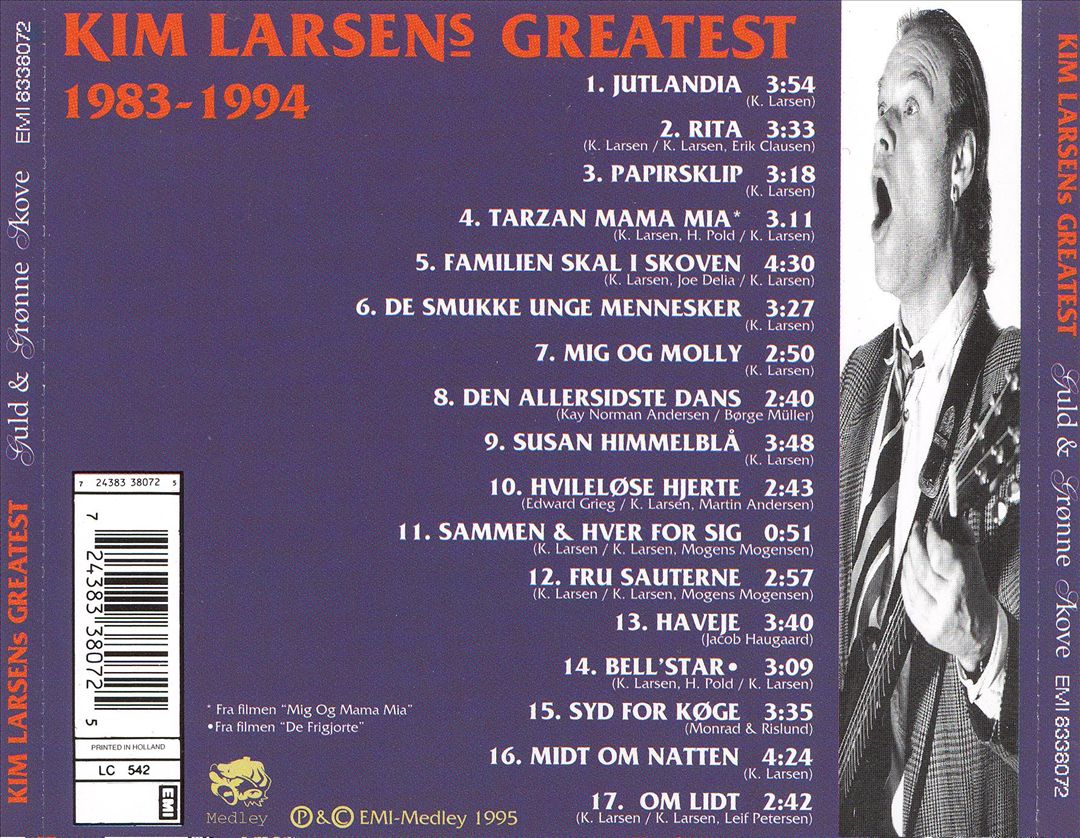 Kim Larsen's Greatest: Guld & Gronne Skove cover art