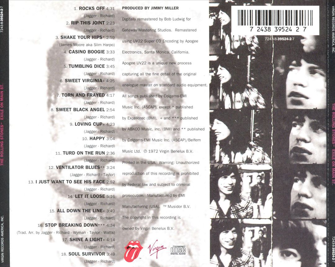 Exile on Main St. cover art