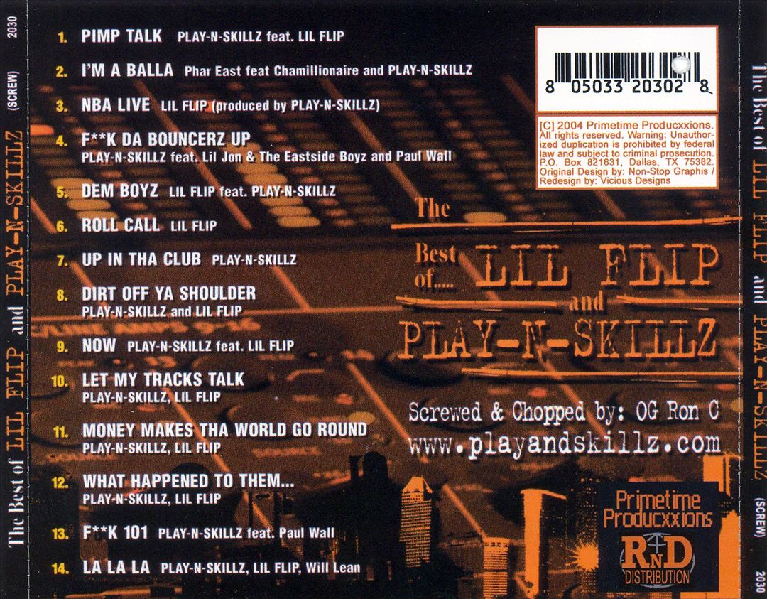 Best of Lil Flip and Play-N-Skillz [Chopped & Screwed] cover art