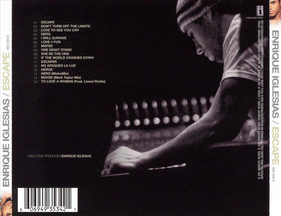 Escape [Canada Bonus Tracks] cover art