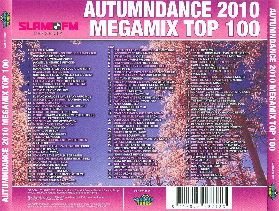 Autumndance 2010 Megamix Top 100 cover art
