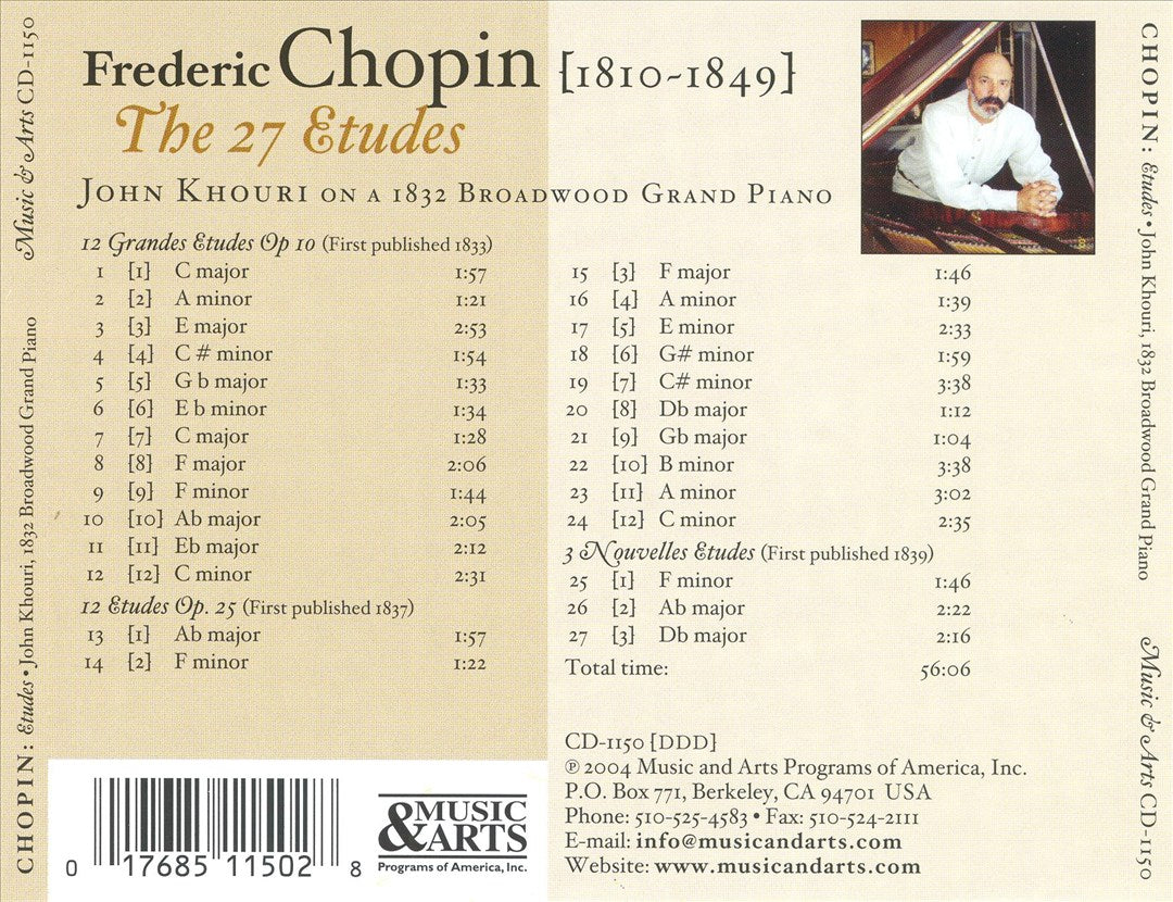 Chopin: The 27 Etudes cover art