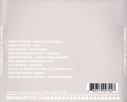 Pop Ambient 2015 cover art