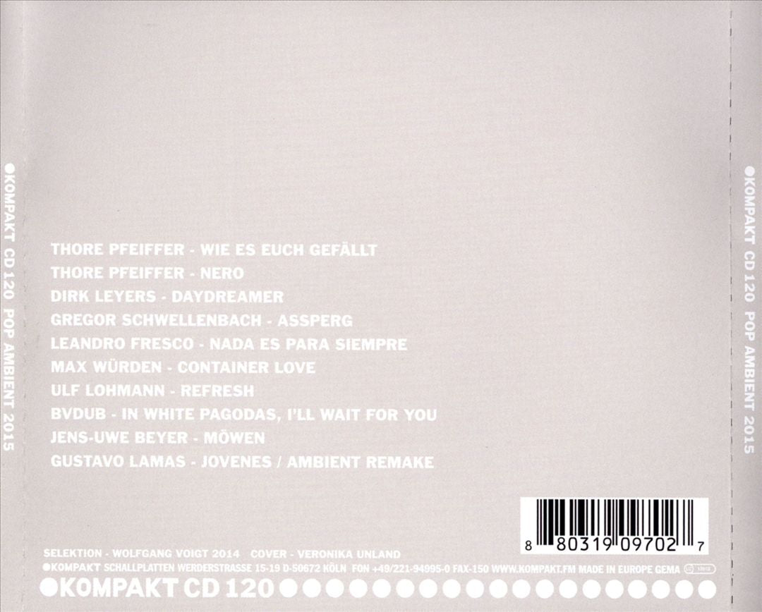 Pop Ambient 2015 cover art