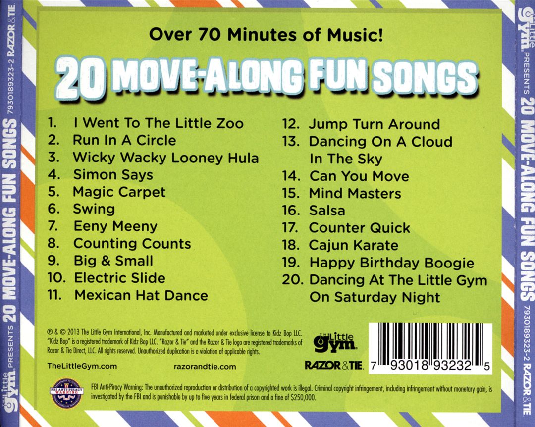 20 Move-Along Fun Songs cover art