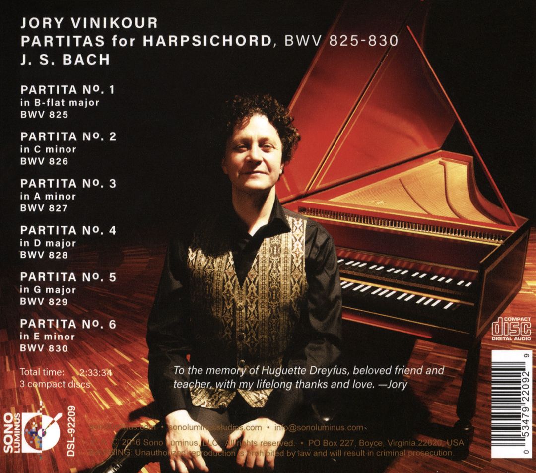 Bach: Partitas, BWV 825-830 cover art