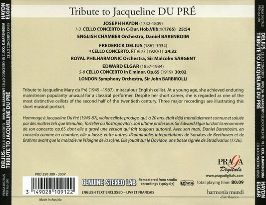 Tribute to Jacqueline du Pré cover art