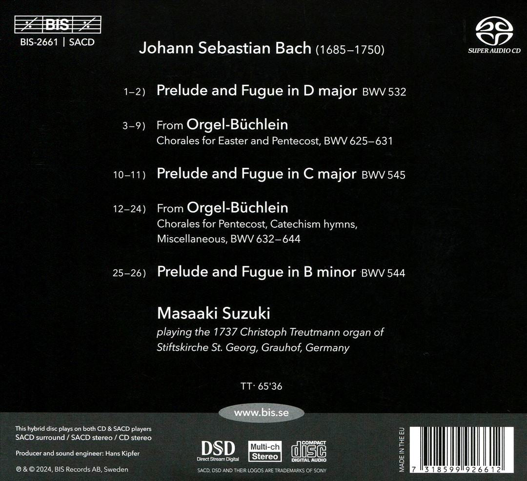 Masaaki Suzuki plays Bach Organ Works, Vol. 5: Orgelbüchlein (II) cover art