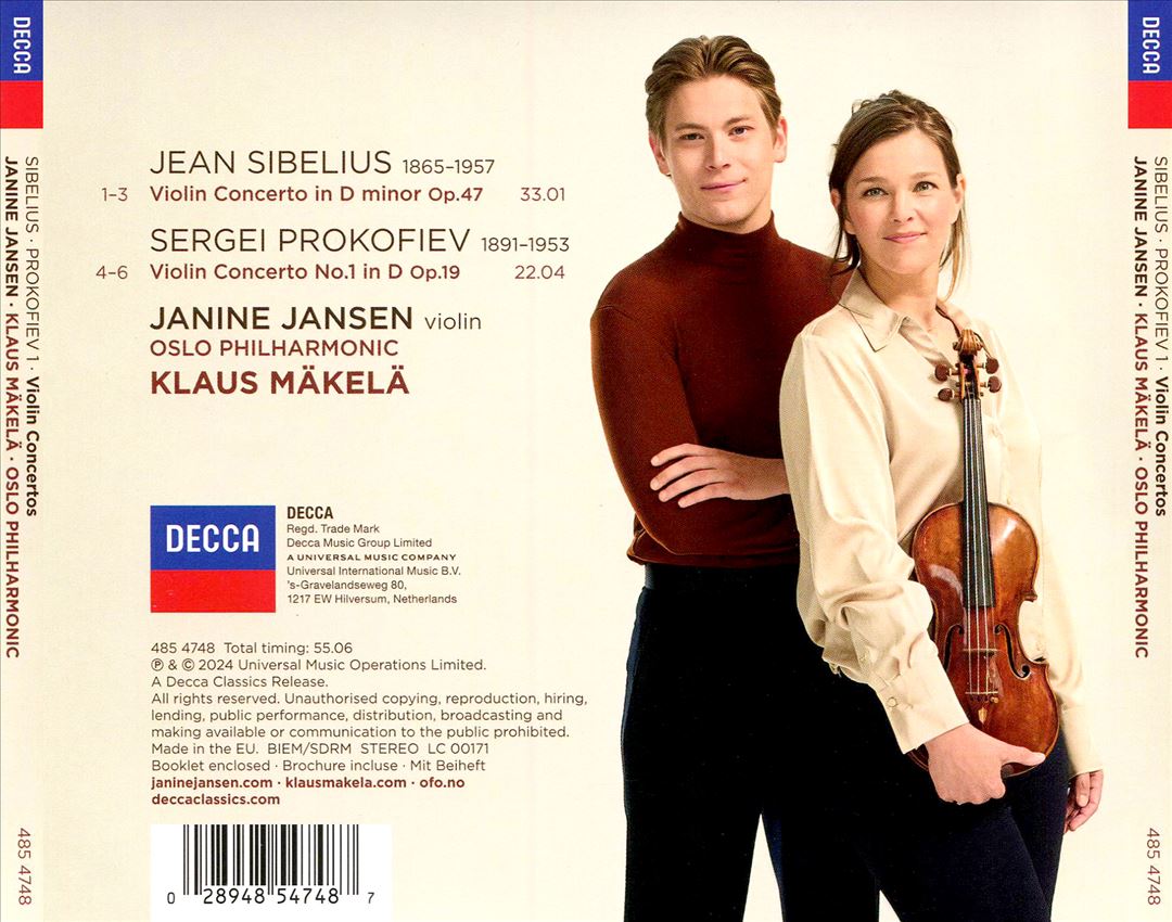 Sibelius, Prokofiev 1: Violin Concertos cover art