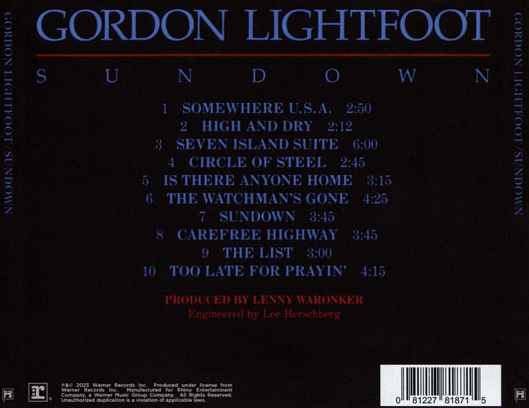 Sundown cover art