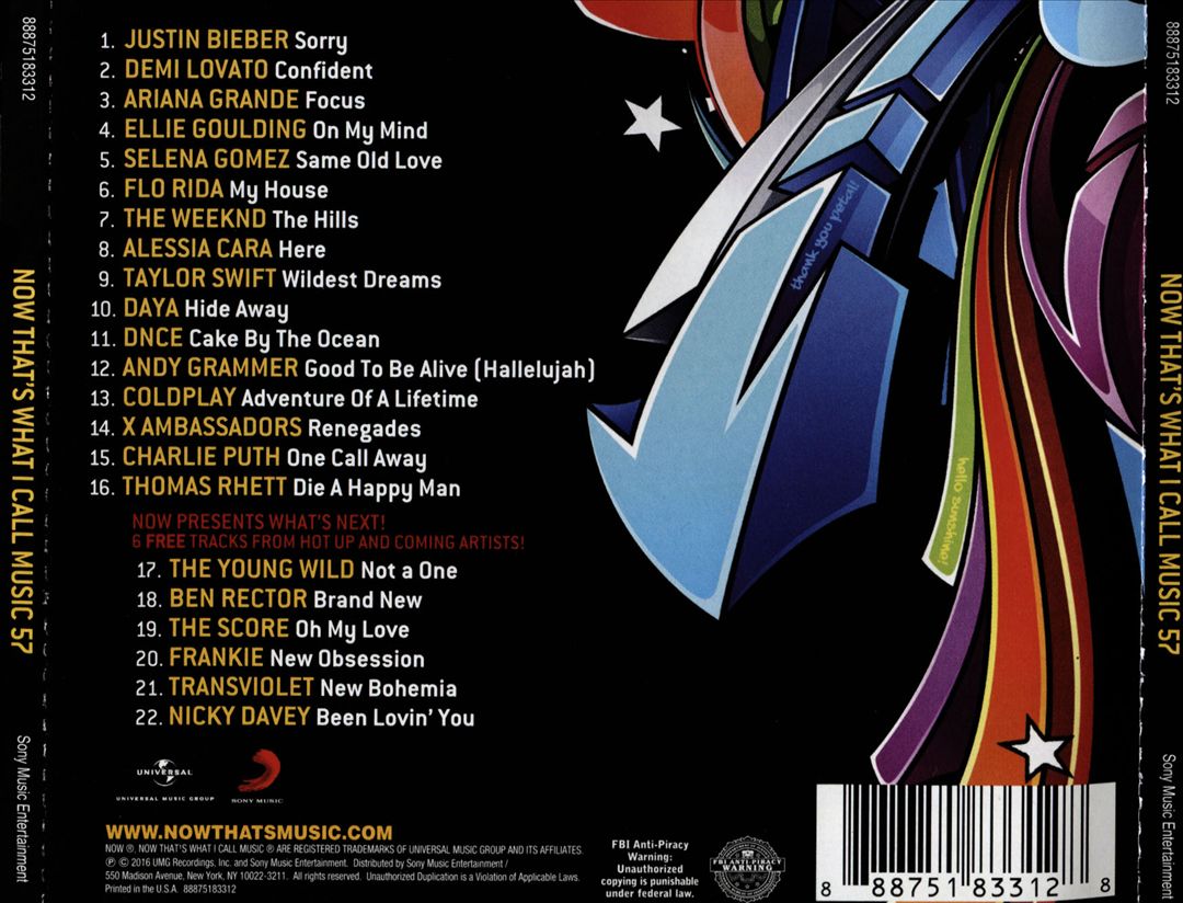 Now That's What I Call Music! 57 cover art