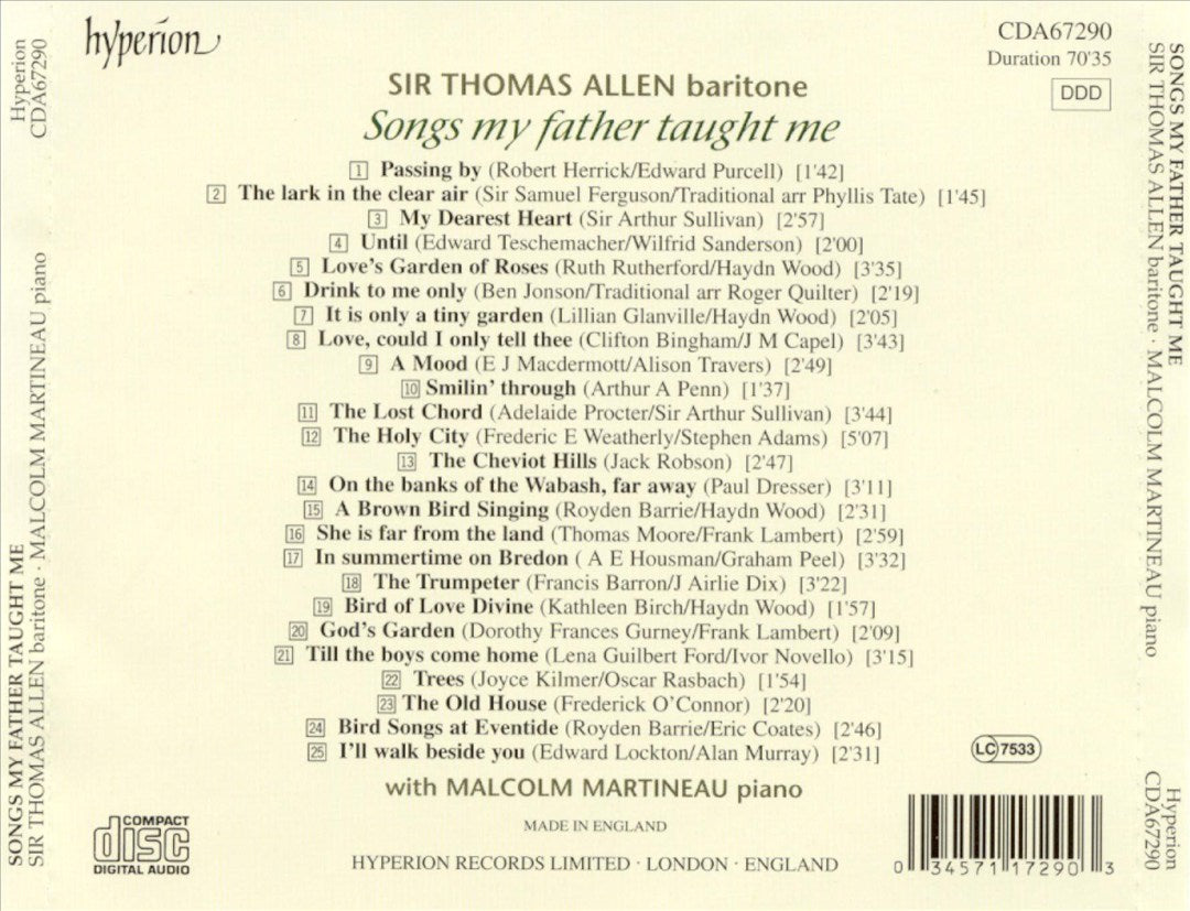 Songs My Father Taught Me cover art