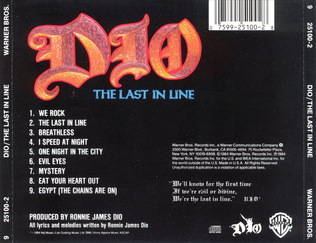 Last in Line cover art