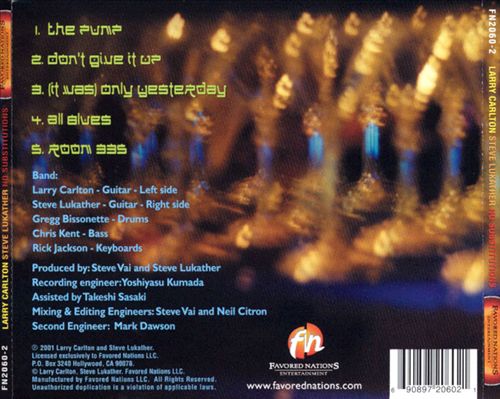 No Substitutions: Live in Osaka cover art