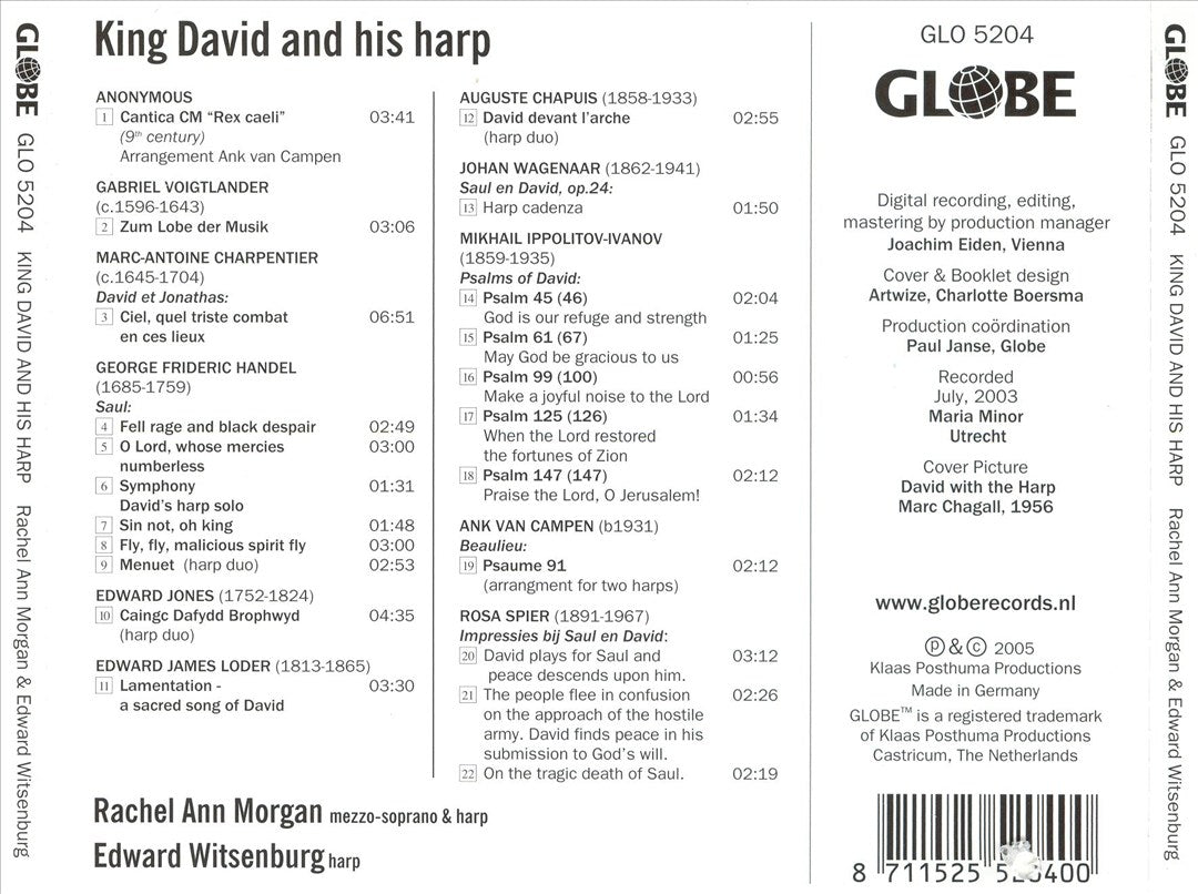 King David and His Harp cover art