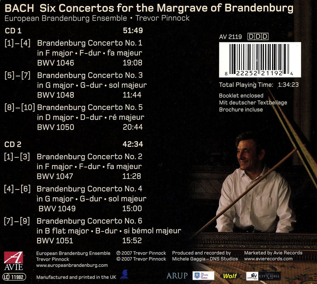 Bach: Six Concertos cover art