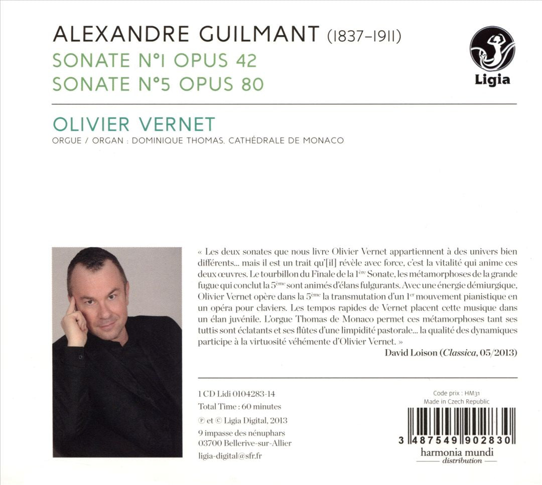 Alexandre Guilmant: Sonate Nos. 1 & 5 cover art