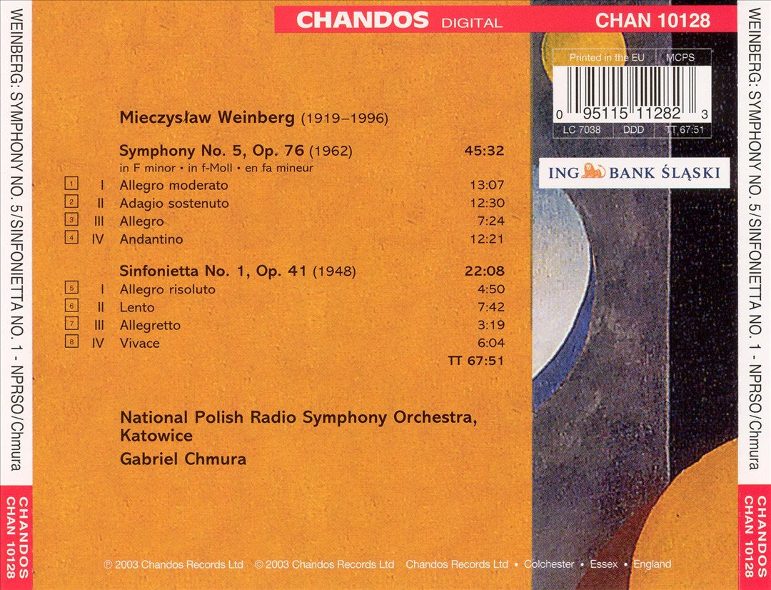 Weinberg: Symphonies, Vol. 1 cover art