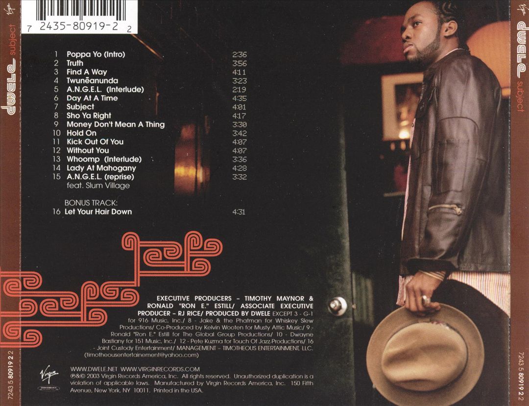 Subject cover art