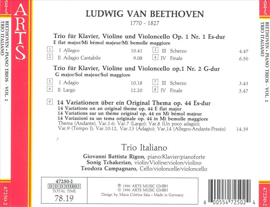 Beethoven: Piano Trios, Vol. 2 cover art