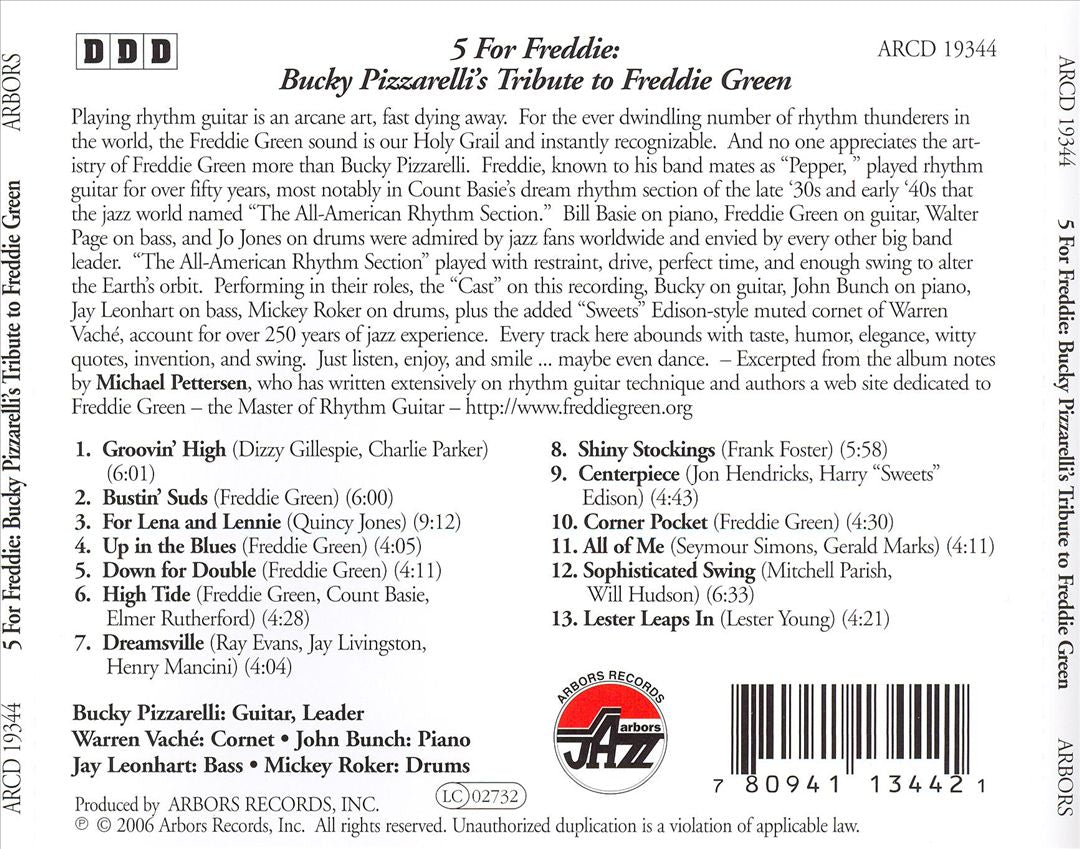 5 for Freddie: Bucky's Tribute to Freddie Green cover art
