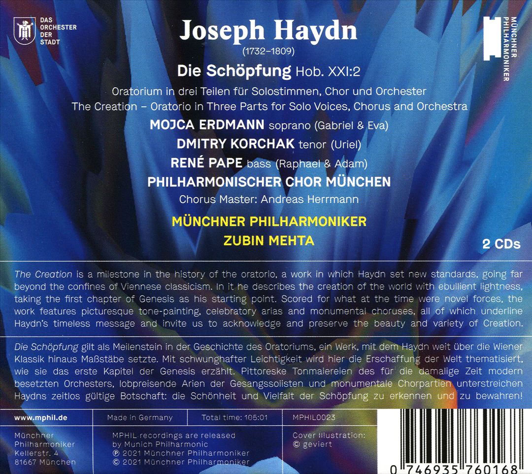 Haydn: Die Schöpfung [Live] cover art