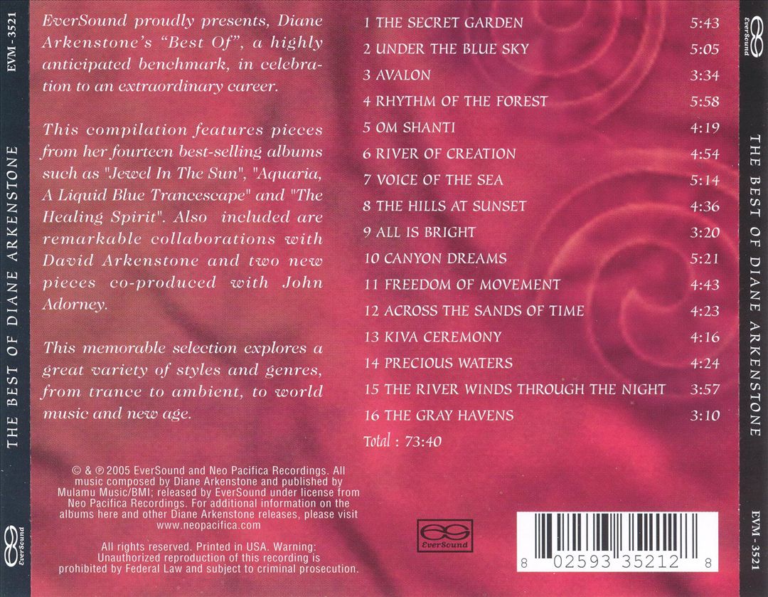 Best of Diane Arkenstone cover art