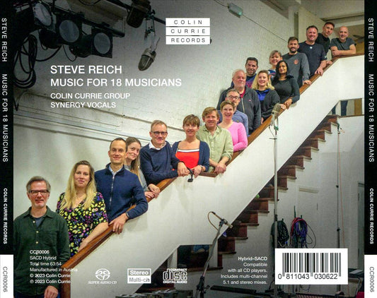 Reich: Music for 18 Musicians cover art