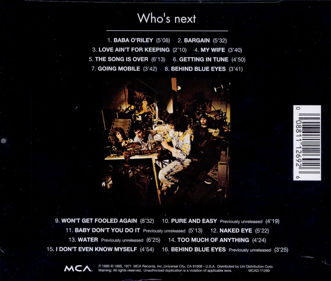 Who's Next [Bonus Tracks] cover art