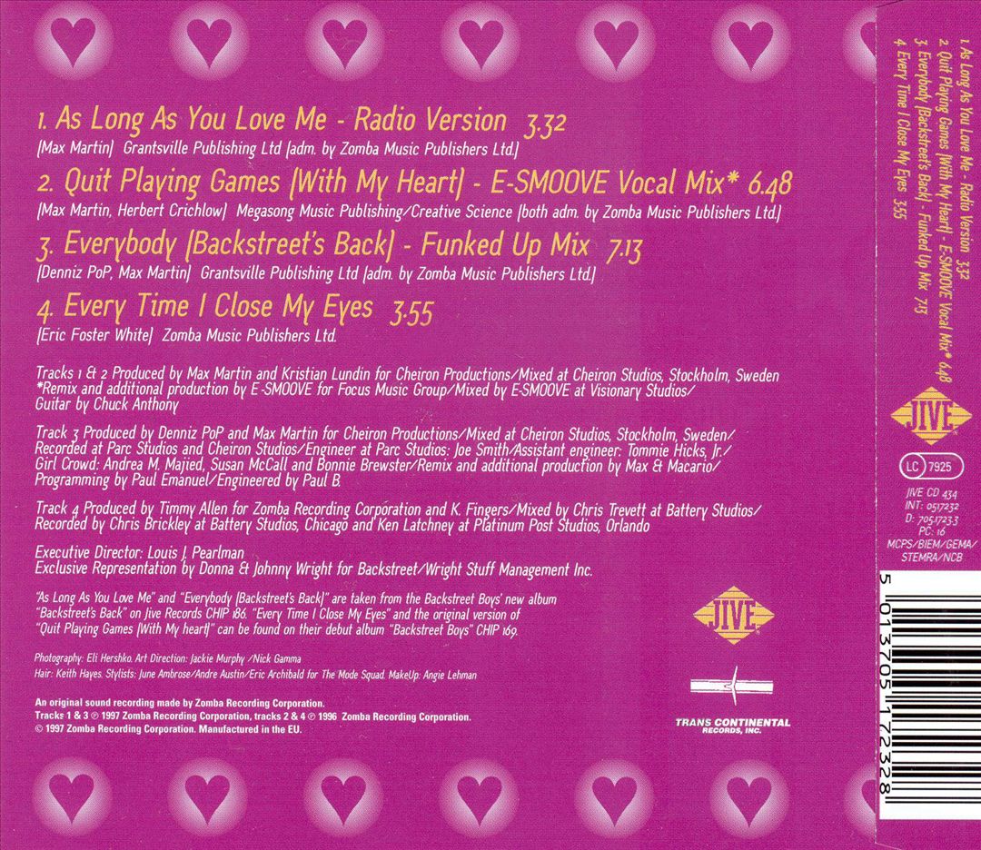 As Long as You Love Me  cover art