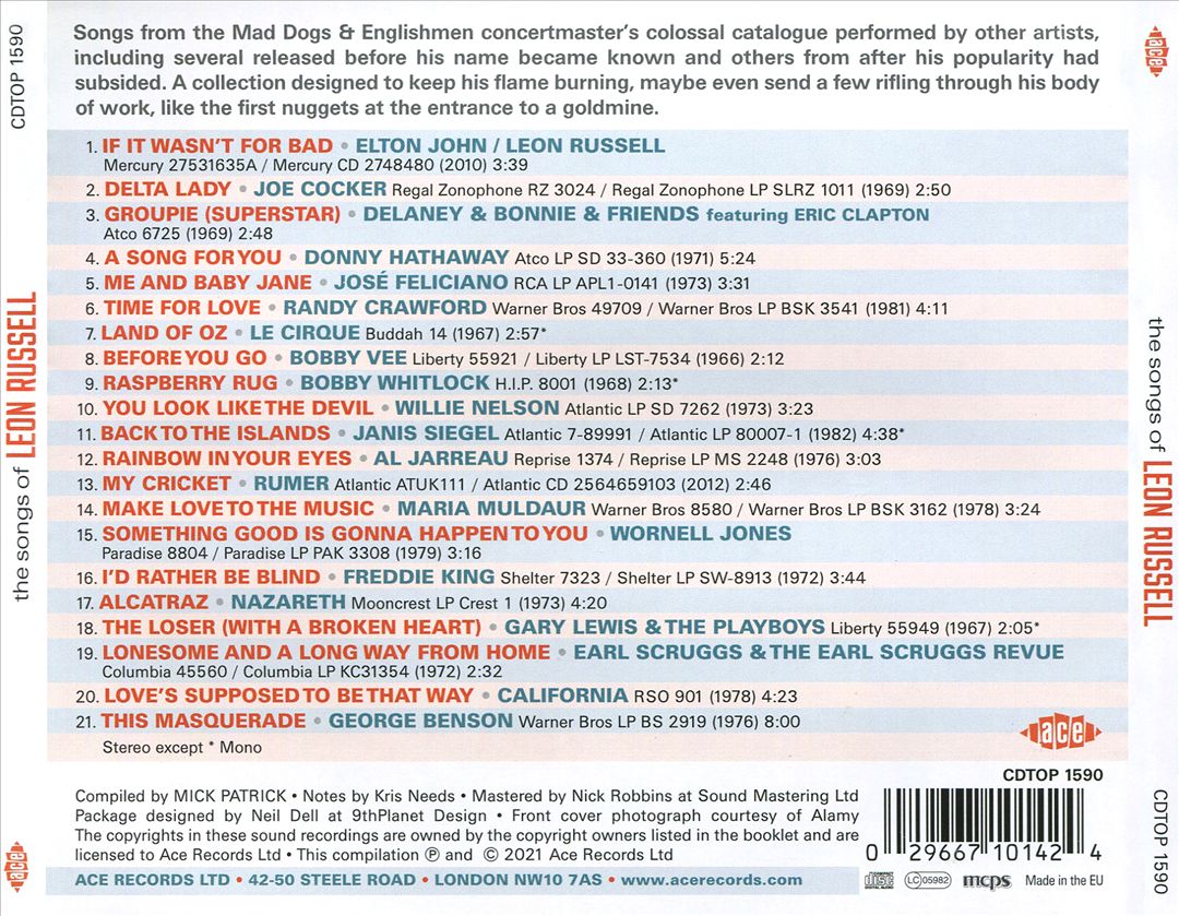 Songs of Leon Russell cover art