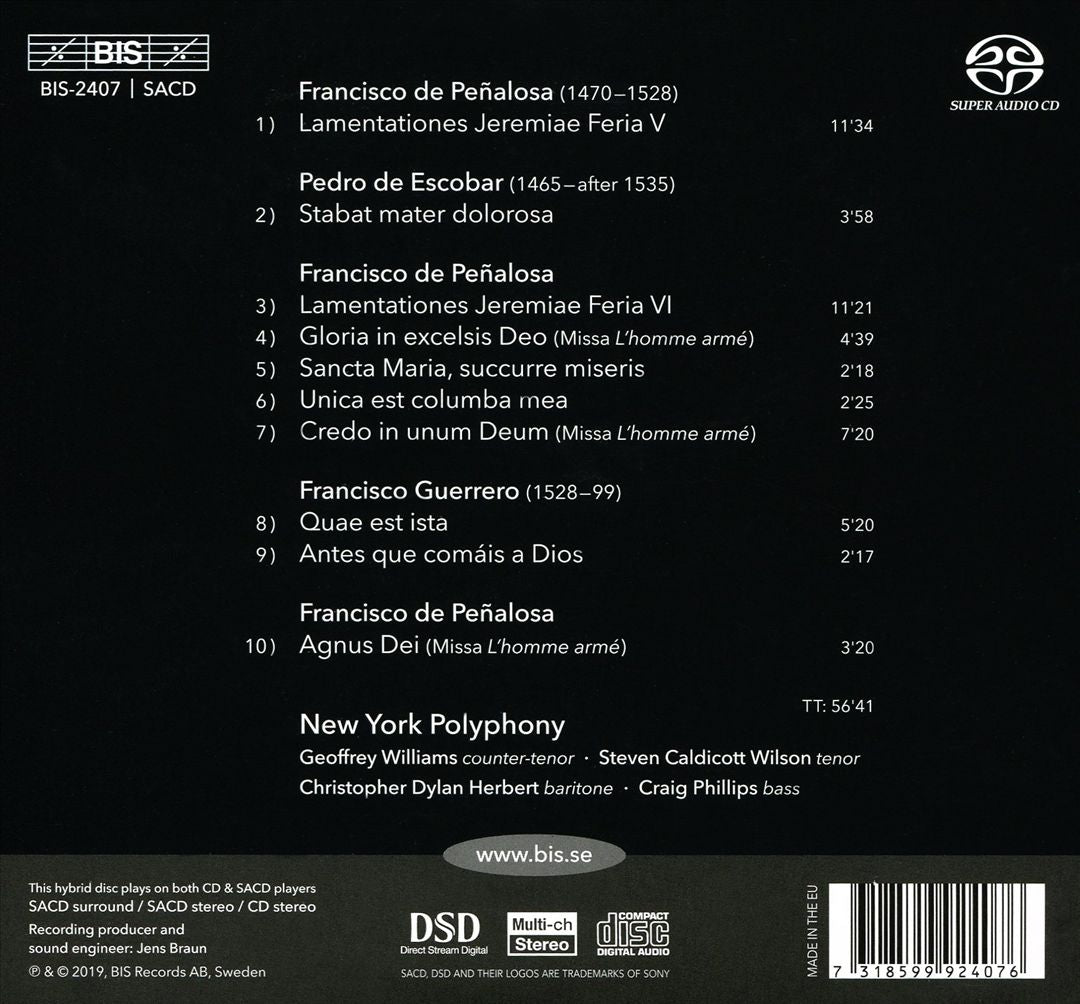Francisco de Peñalosa: Lamentationes cover art