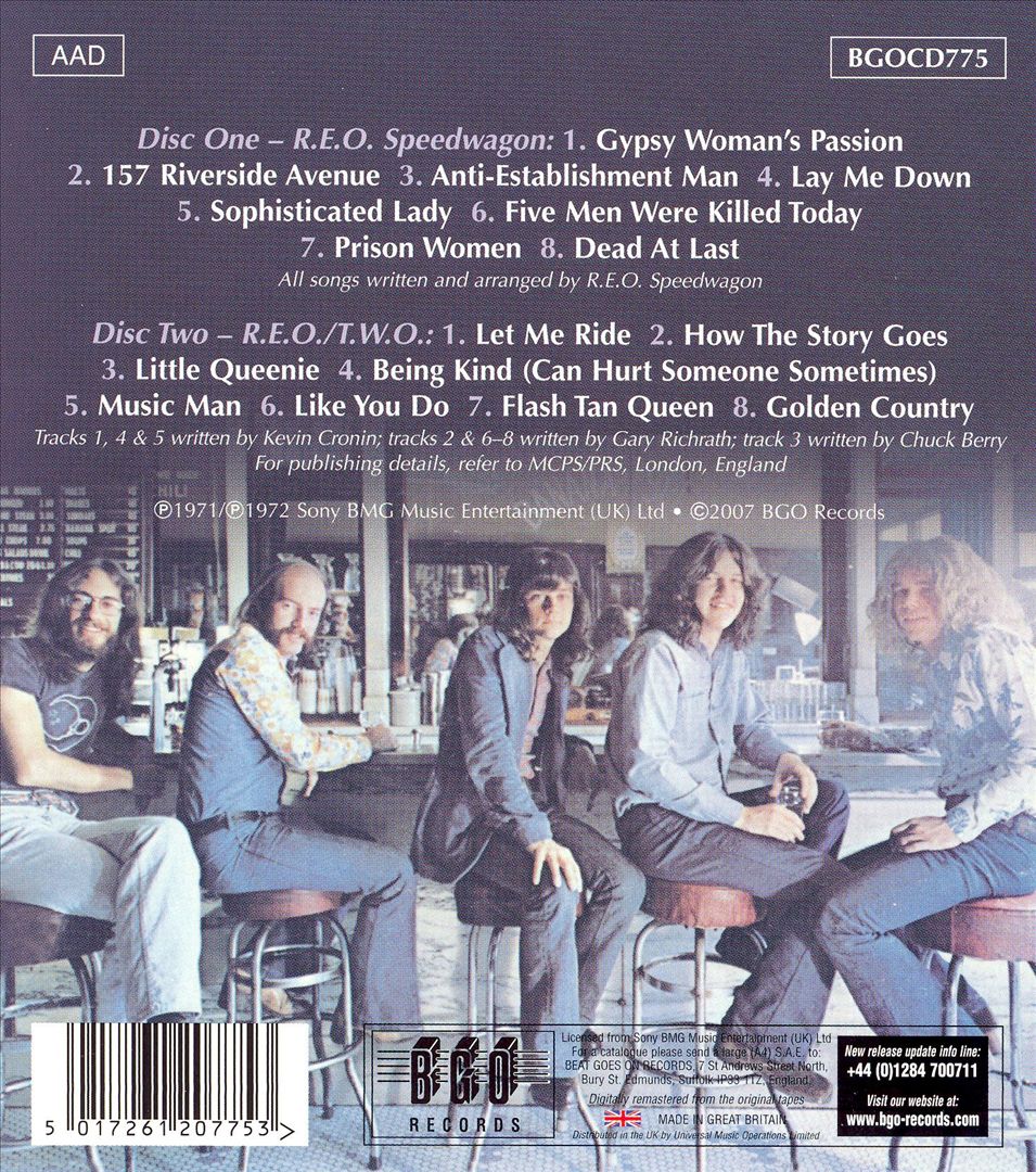 R.E.O. Speedwagon/R.E.O./T.W.O. cover art