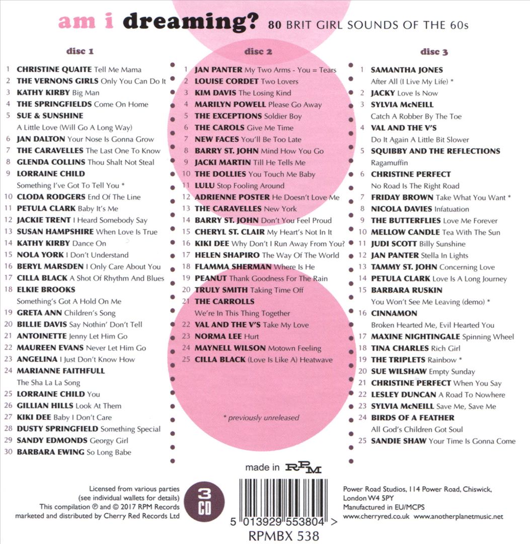 Am I Dreaming? 80 Brit Girl Sounds of the '60s cover art