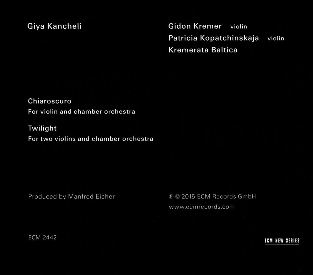 Giya Kancheli: Chiaroscuro cover art